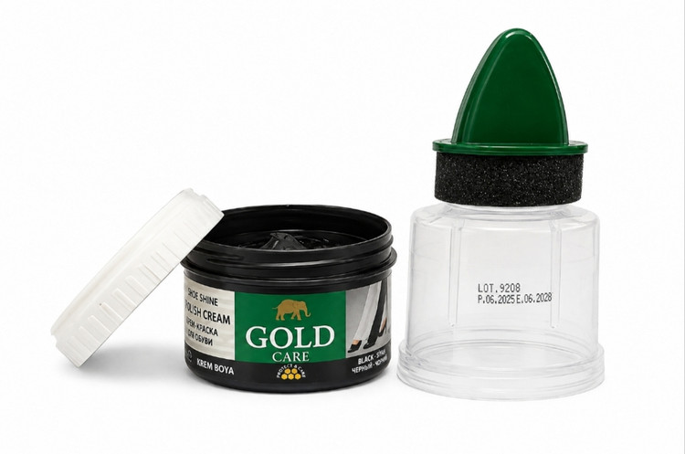 واکس خارجی کیف و کفش Gold Care رنگ مشکی