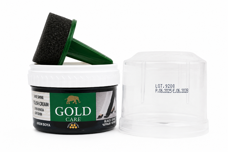 واکس خارجی کیف و کفش Gold Care رنگ مشکی